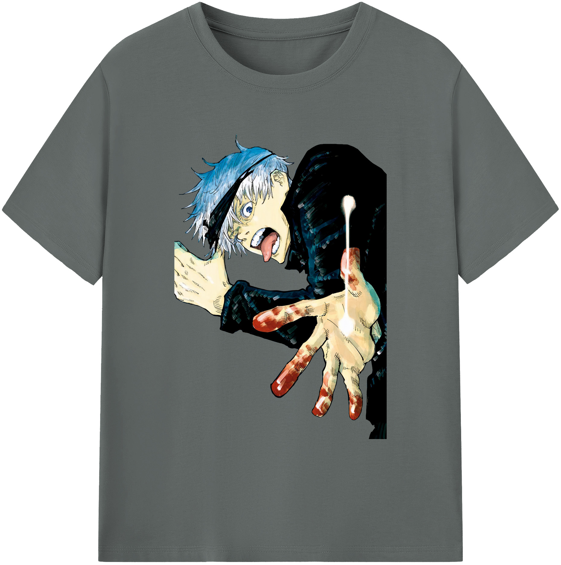 （画像用） 呪術廻戦 Jujutsu Kaisen 綿100％ メンズ半袖Tシャツ｜肌触りやわらか＆通気性